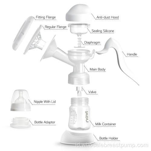 Pompa ASI Manual Silicone Grade Makanan Menyusui Murah